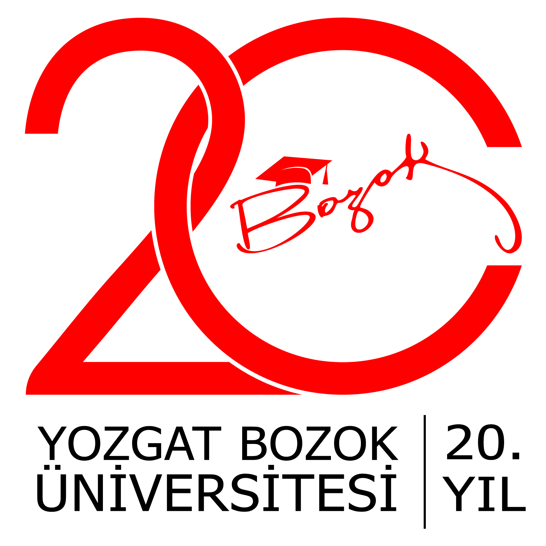 Yozgat Bozok Üniversitesi 20. Yıl Amblemi