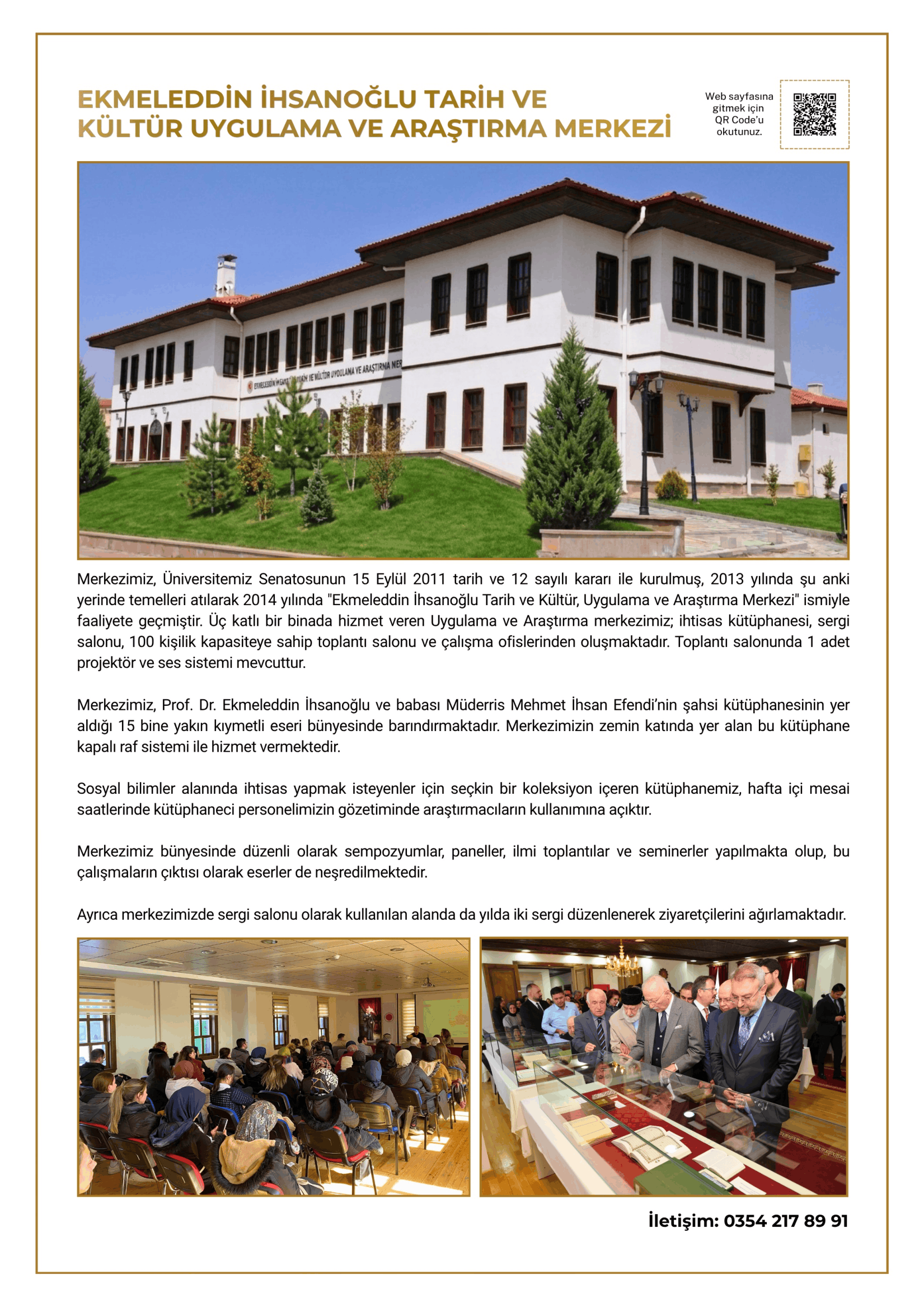 Ekmeleddin İhsanoğlu Tarih ve Kültür Uygulama ve Araştırma Merkezi